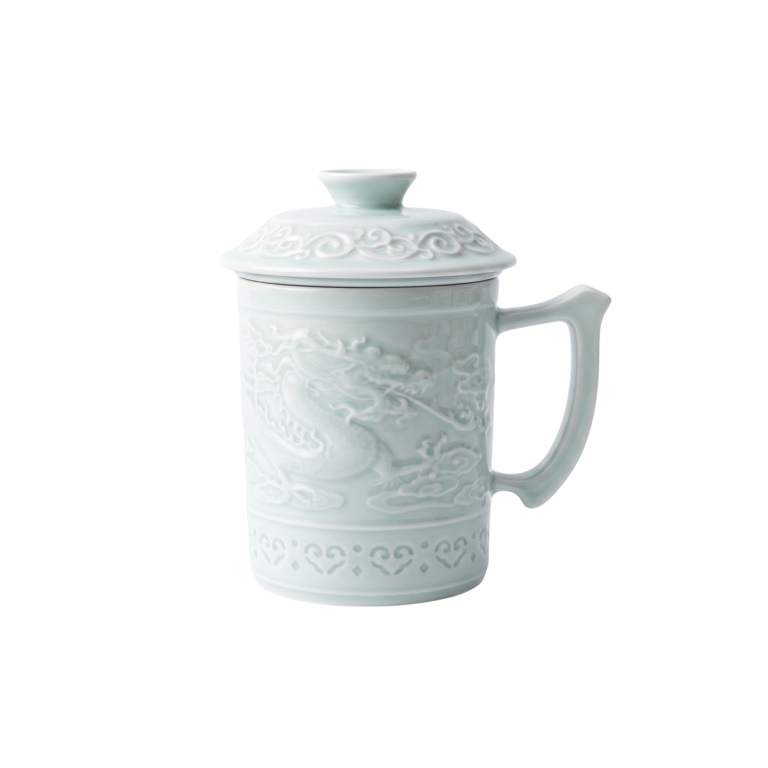 龙腾纳福茶隔杯