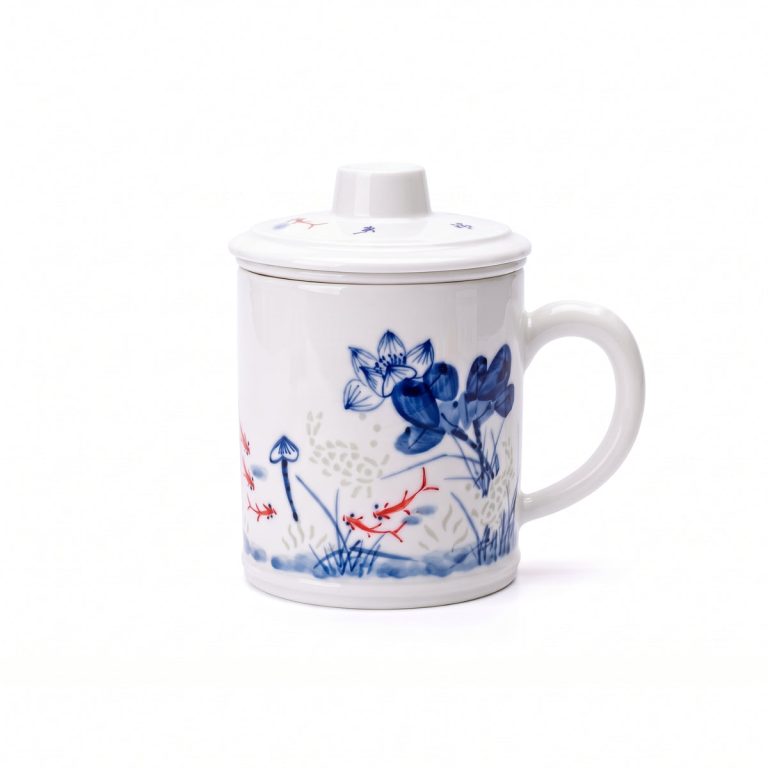 莲年有余茶隔杯