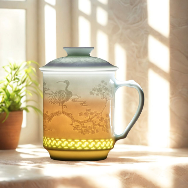 松鹤延年茶杯