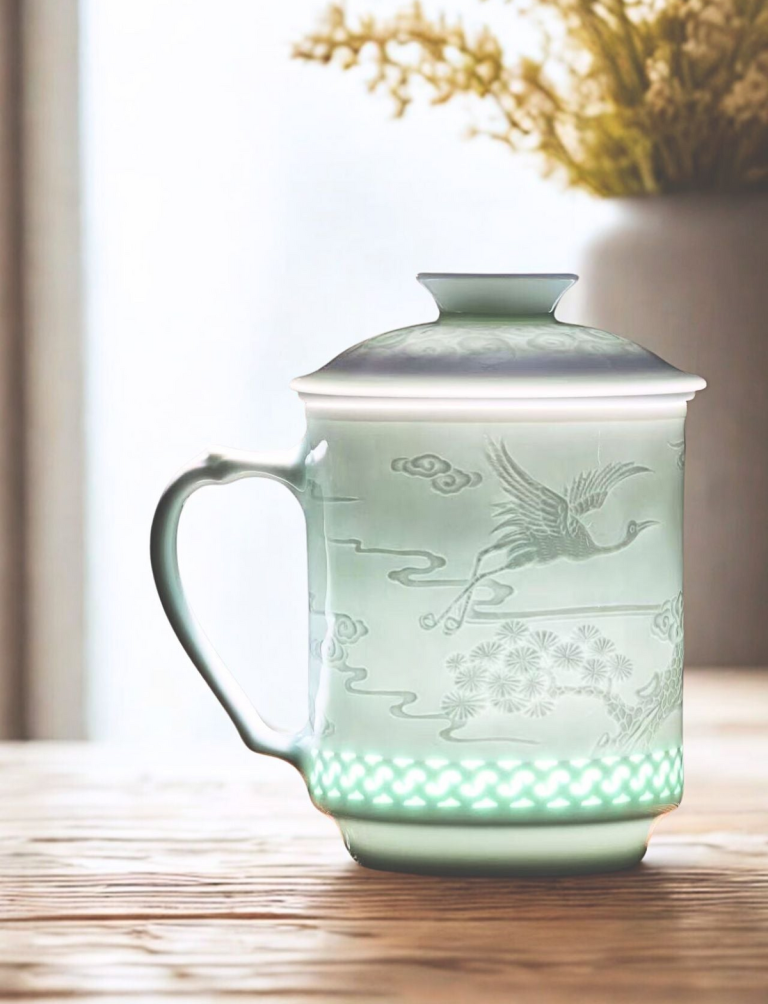 龙凤呈祥茶隔杯