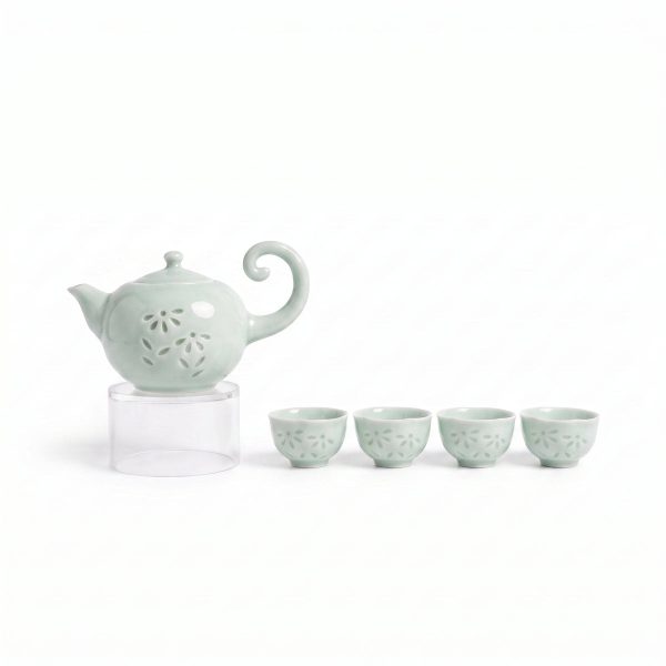 凤凰茶具套装 (一壶四杯)